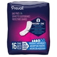 thumbnail image 1 of Prevail Incontinence Bladder Control Pads, Long, Moderate Absorbency, Pack of 16, 1 of 6