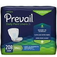 thumbnail image 1 of Prevail Incontinence Daily Pant Liners, Unisex, Light to Moderate Absorbency, Small, 208 Count, 1 of 7