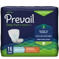 thumbnail image 1 of Prevail Incontinence Daily Pant Liners, Unisex, Moderate Absorbency, Large Plus, 16 Count, 1 of 7