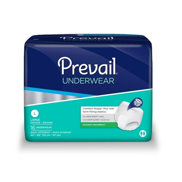 Prevail Incontinence Protective Underwear, Maximum Absorbency, Large