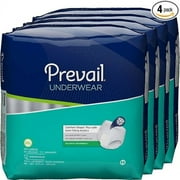 Prevail Maximum Absorbency Incontinence Underwear, 2X-Large, 12-Count Pack of 4