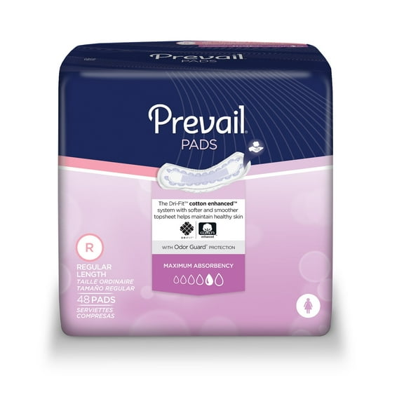 Prevail PV-916 Bladder Control Pad-Maximum-192/Case