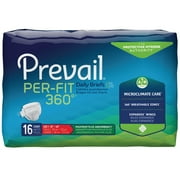 Prevail Per-Fit 360 Incontinence Brief M Winged, PFNG-012, Maximum Plus Absorbency