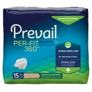 Prevail Per-Fit 360 Incontinence Brief XL Winged, PFNG-014, Maximum Plus, 60 Ct