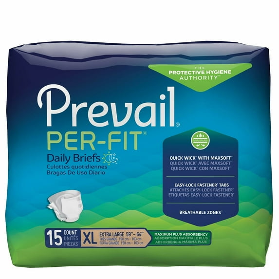 Prevail Per-Fit Adult Incontinence Brief Heavy Absorbency