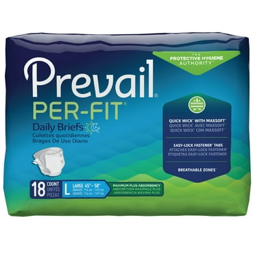 Prevail Per-Fit Adult Incontinence Brief Heavy Absorbency