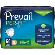 Prevail Per-Fit Daily Briefs with Tabs, Maximum Plus Absorbency, X-Large, 120 Count