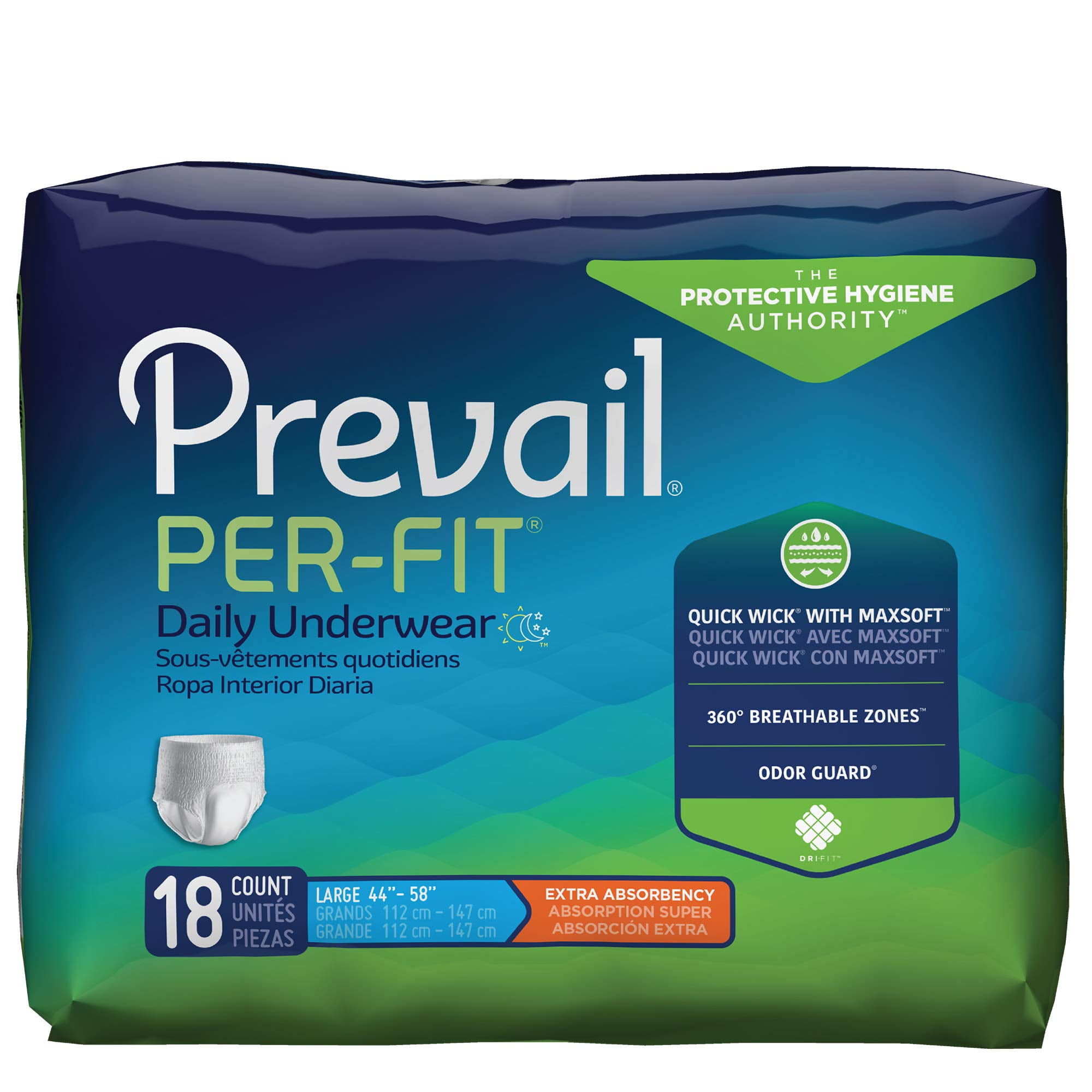Prevail Extra Absorbency Underwear, Sold By Case – Americare