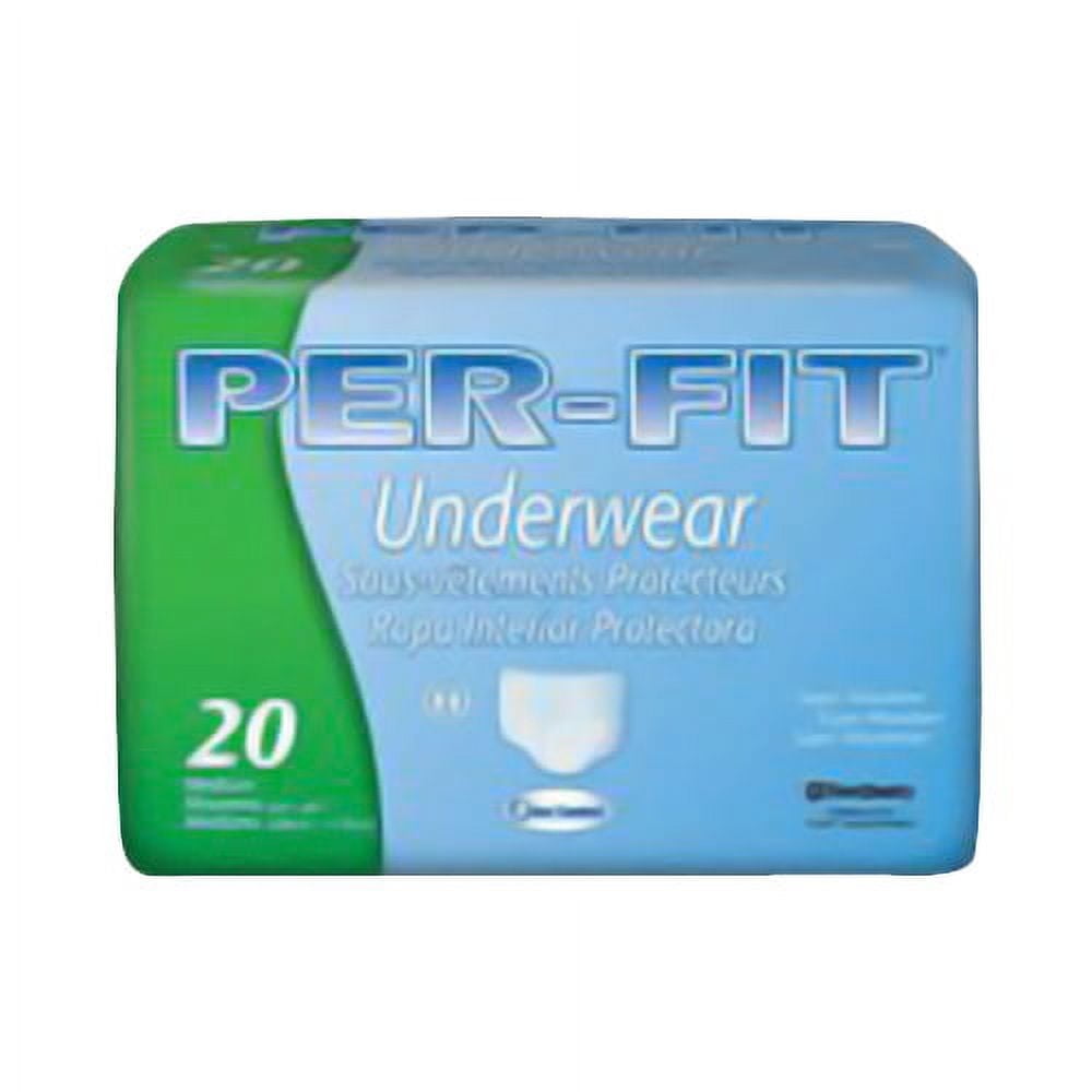 Prevail Per-Fit Underwear, Medium Fits 34 To 46 Inches - 20 Ea, 4 Pack 