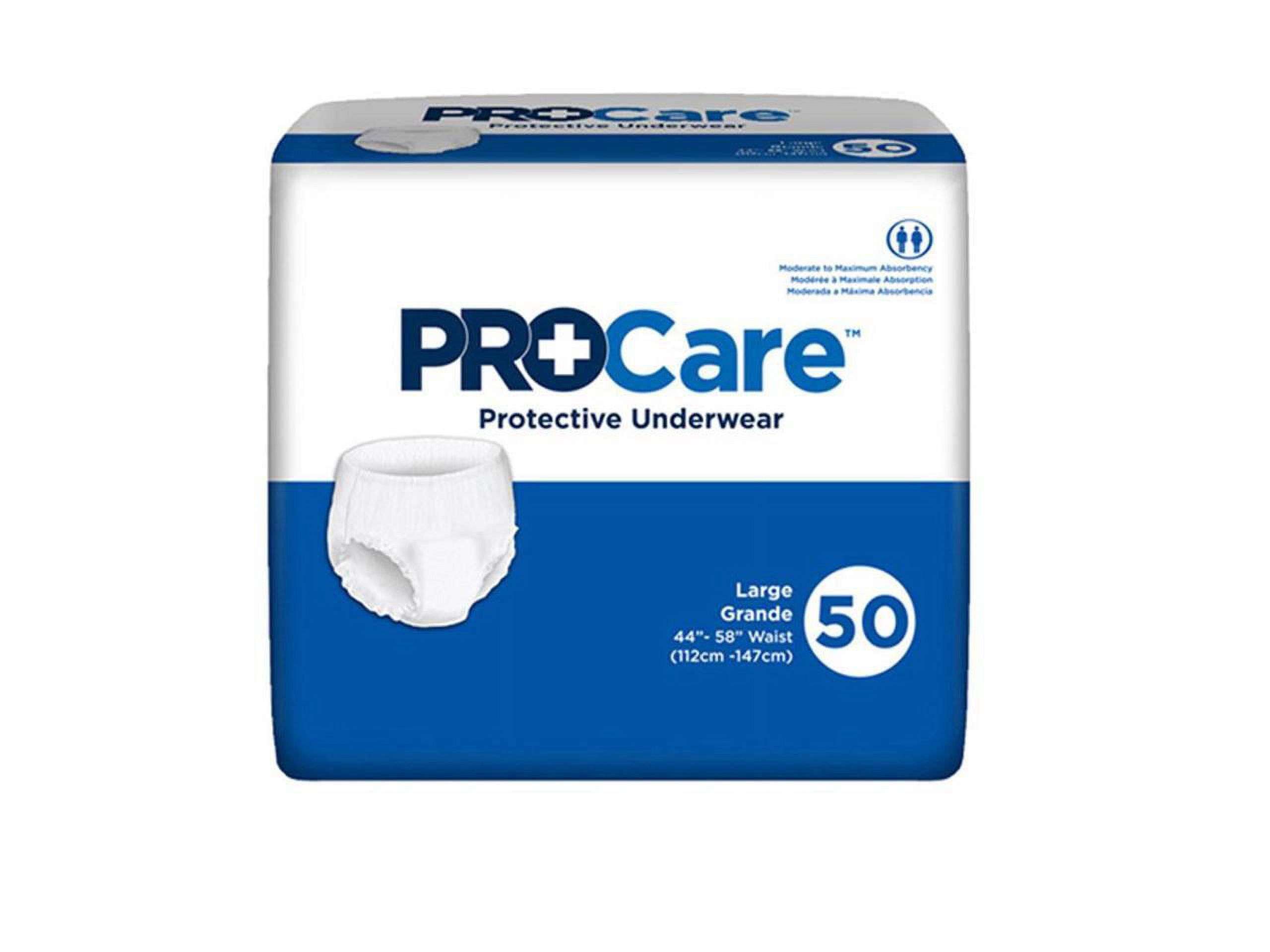 Prevail ProCare Plus Absorbent Underwear NU-513 Large Case of 100, White 