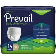 Prevail Super Plus Maximum Absorbency Pull On Underwear, X-Large, 56 Ct