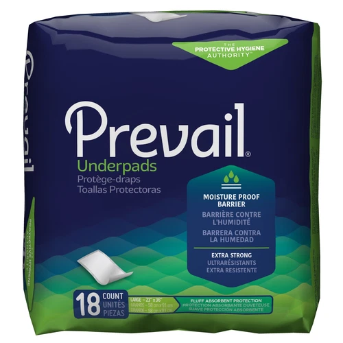 Prevail Total Care Disposable Underpad Fluff 23X36" PV-418 18 pads