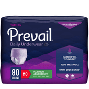 Prevail Underwear Women, SMALL / MEDIUM, Heavy Absorbency, PWC-512 - Case of 80