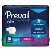 Prevail Air Adult Incontinence Brief Size 2 / Large Heavy Absorbency Breathable, PVBNG-013CA, 18 Ct