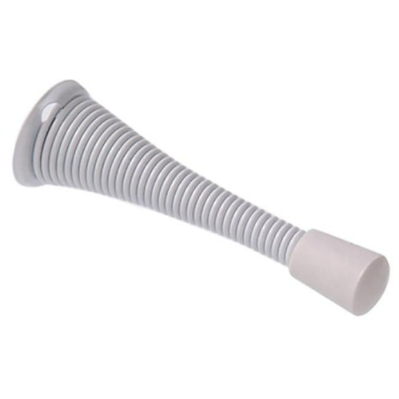 Prevent Damage Spring Door Stop, White - 2 Piece