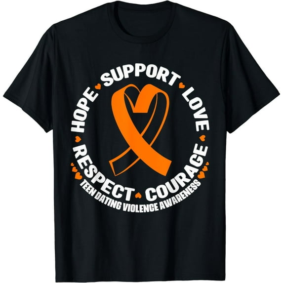 Preventing Teen Dating Violence Orange February Awareness T-Shirt
