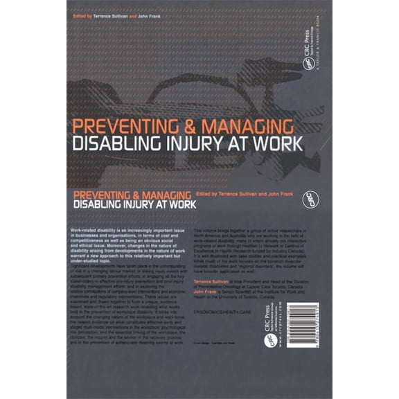 Preventing and Managing Disabling Injury at Work, (Paperback)