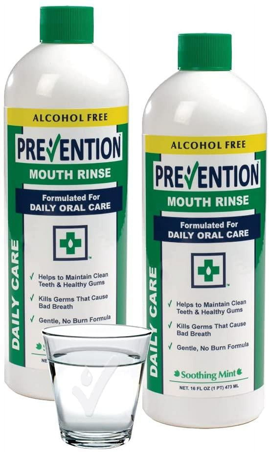 Prevention Daily Care Alcohol Free Mouthwash 2 Pack No Burn Alcohol