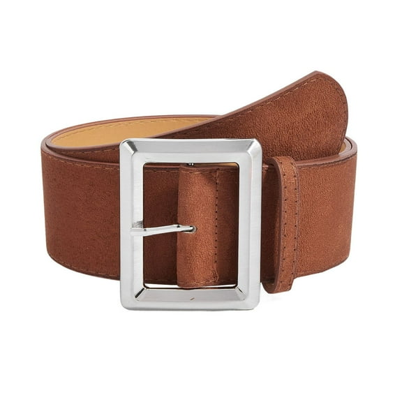 Previn Women's Autumn Adjustable Belts All Seasons Belt For Dress Metal Buckle Chunky Metal Buckle 2025 Belt Carame X-Small-Large