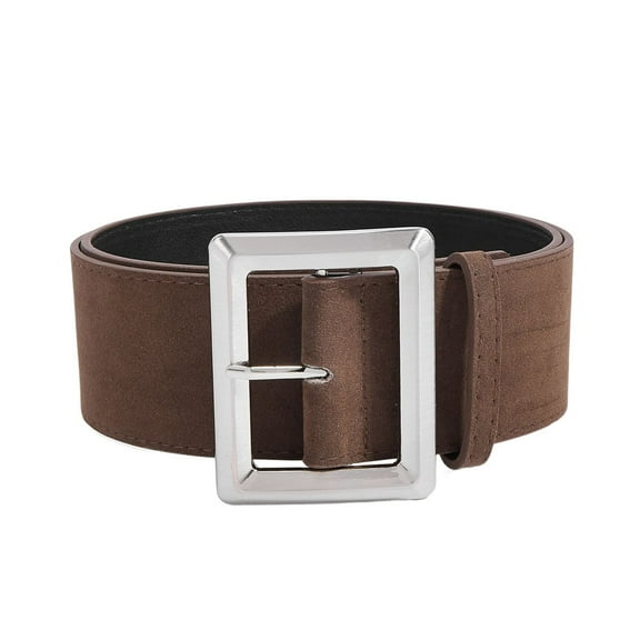 Previn Women's Autumn Adjustable Belts All Seasons Belt For Dress Metal Buckle Chunky Metal Buckle 2025 Belt Coffee X-Small-Large