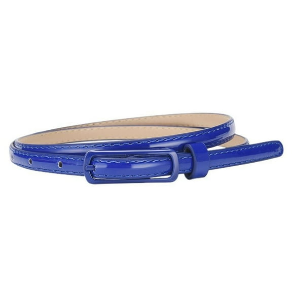 Previn Women's Autumn Skinny Belt For Dress 2025 Buckle Classic Casual Regular Fit Adjustable Belts Adorable Belt Royal Blue X-Small-Large
