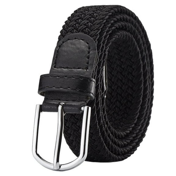 Previn Women's Braided 2025 Belt Buckle Braid Holeless Belt Fall Canvas Casual All Seasons Black X-Small-Large