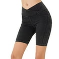 thumbnail image 1 of Previn Women's Cotton Athletic Yoga Shorts Denim Slim Fit Soft Comfy Running Sports spandex Sweat Jean Shorts Casual Dark Grey X-Small, 1 of 1