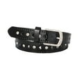 thumbnail image 1 of Previn Women's Faux Leather Belt Buckle Groove Grommet Belt Rhinestone Fashion Bling Metal Adjustable Belts Style6 X-Small-Large, 1 of 1