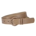 thumbnail image 1 of Previn Women's Faux Leather Belt For Dress Travel Buckle Date Summer Medium Regular Fit Basic Fashion Belt Khaki Small-Large, 1 of 2