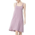 thumbnail image 1 of Previn Women's Plus Size Nightgown Cotton Sleeveless Night Dress Soft Stretch Knee Length Scoop Neck Comfy Midi Sleep Dress Backless Strappy Flowy Summer Sleepwear Pruple XX-Large, 1 of 4