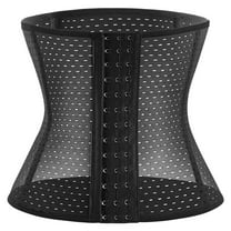 Previn Women's Postpartum Waist Trainer Firm Wait Cincher Slimming Slim Waist Trainer Boned Tight Tummy Control Body Shaper Black 20