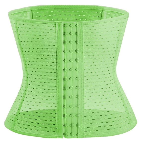 Previn Women's Postpartum Waist Trainer Firm Wait Cincher Slimming Slim Waist Trainer Boned Tight Tummy Control Body Shaper Green 12