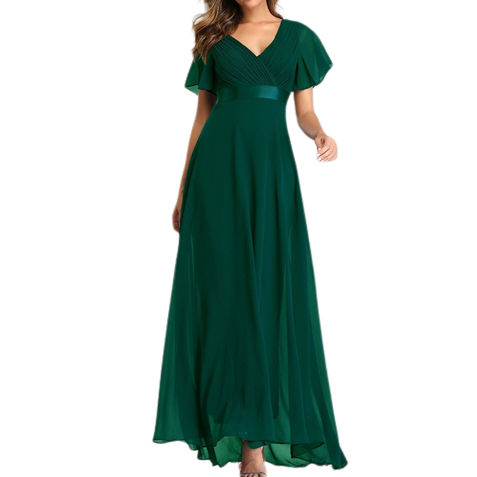 Dress Max Spring Previn Women's Short Sleeve Dresses Summer Dress Ruched Wrap Party Fall ...