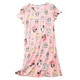 thumbnail image 1 of Previn Women's Short Sleeve Nightgown Cute Cotton Pajamas Dress Soft Comfy Lightweight Summer Casual Sleep Dress Cup Cat Small, 1 of 4