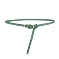 thumbnail image 1 of Previn Women's Skinny Belt Faux Leather Buckle Metal Buckle Fashion Ratchet Tie Belt Spring Green X-Small-Large, 1 of 2