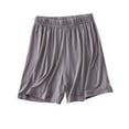 thumbnail image 1 of Previn Women's Soft Pajama Shorts Modal Sleepwear Fall Light Sleep Shorts Lightweight Loose Summer Elastic Waist Loungewear Dark Grey X-Large, 1 of 1