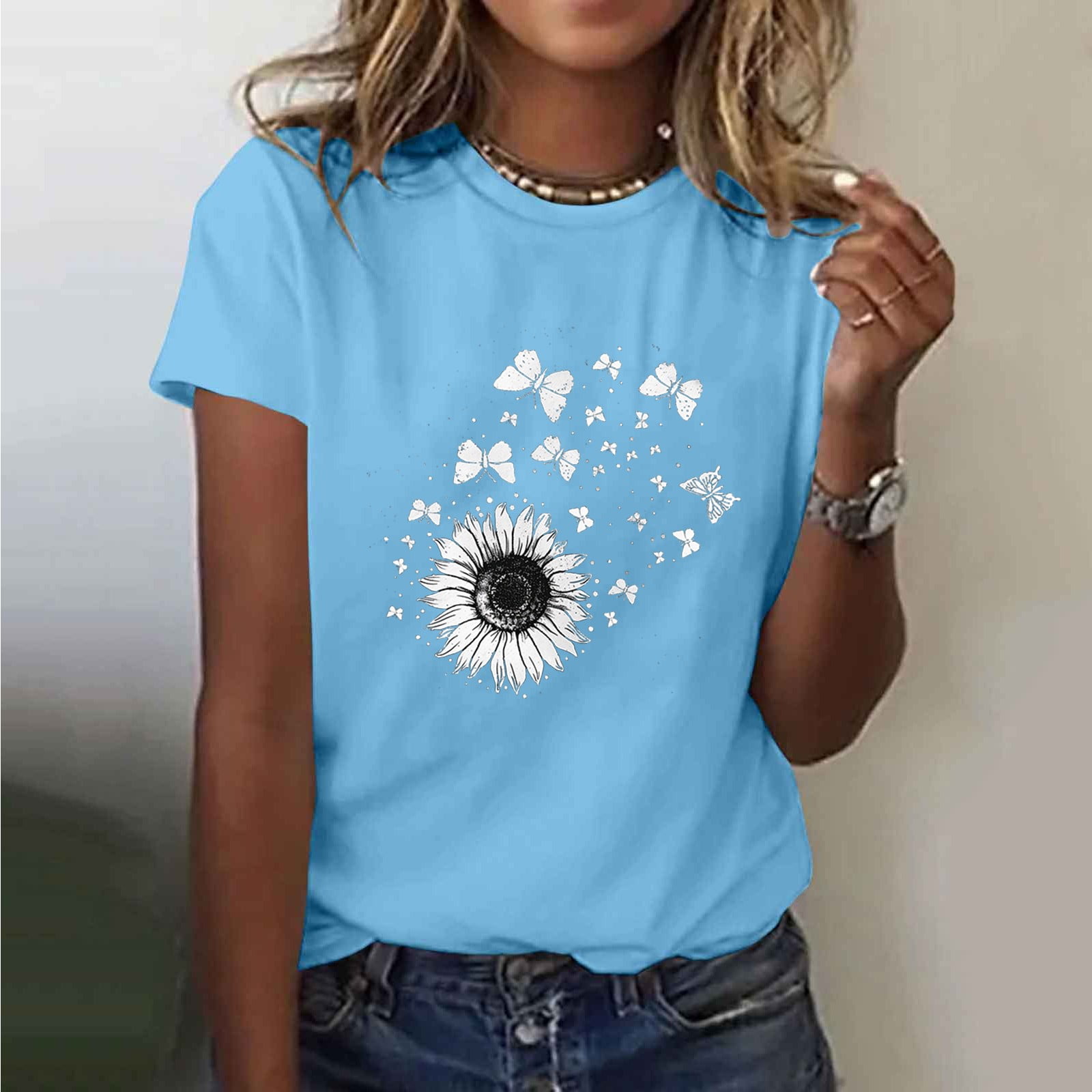 Xdegoge My Orders At Walmart T Shirts for Women Short Sleeve