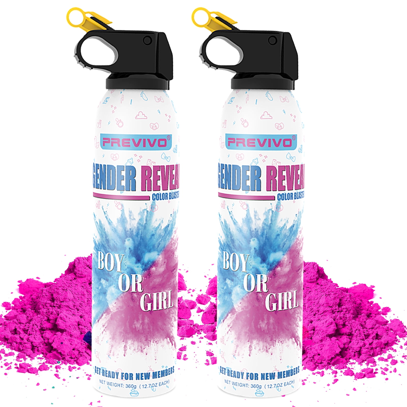 Previvo Pink Gender Reveal Fire Extinguisher 2PCS/Set Party Supplies
