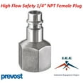 thumbnail image 1 of Prevost 1/4" NPT High Flow Safety Tapered Female Thread Plug ERP 076201, 1 of 1