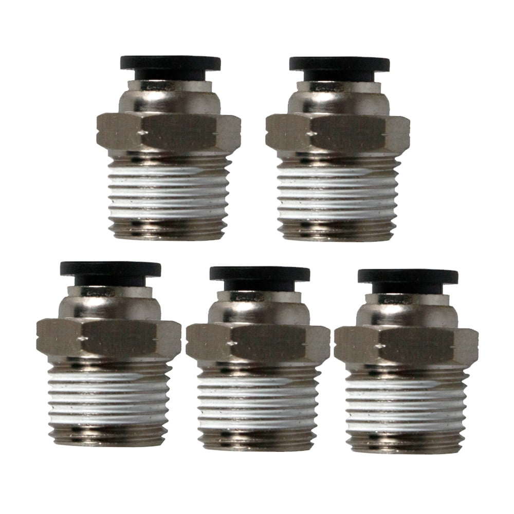WHK 12 Pack 1/2" Push-to-Connect Plubing Fittings,Straight Push