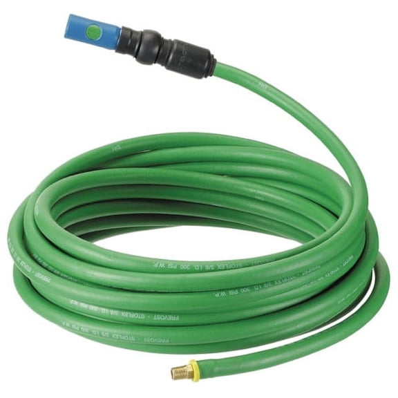 Prevost 3/8" x 50' Non-Static Rubber Air Hose Assembly with ERC Coupler