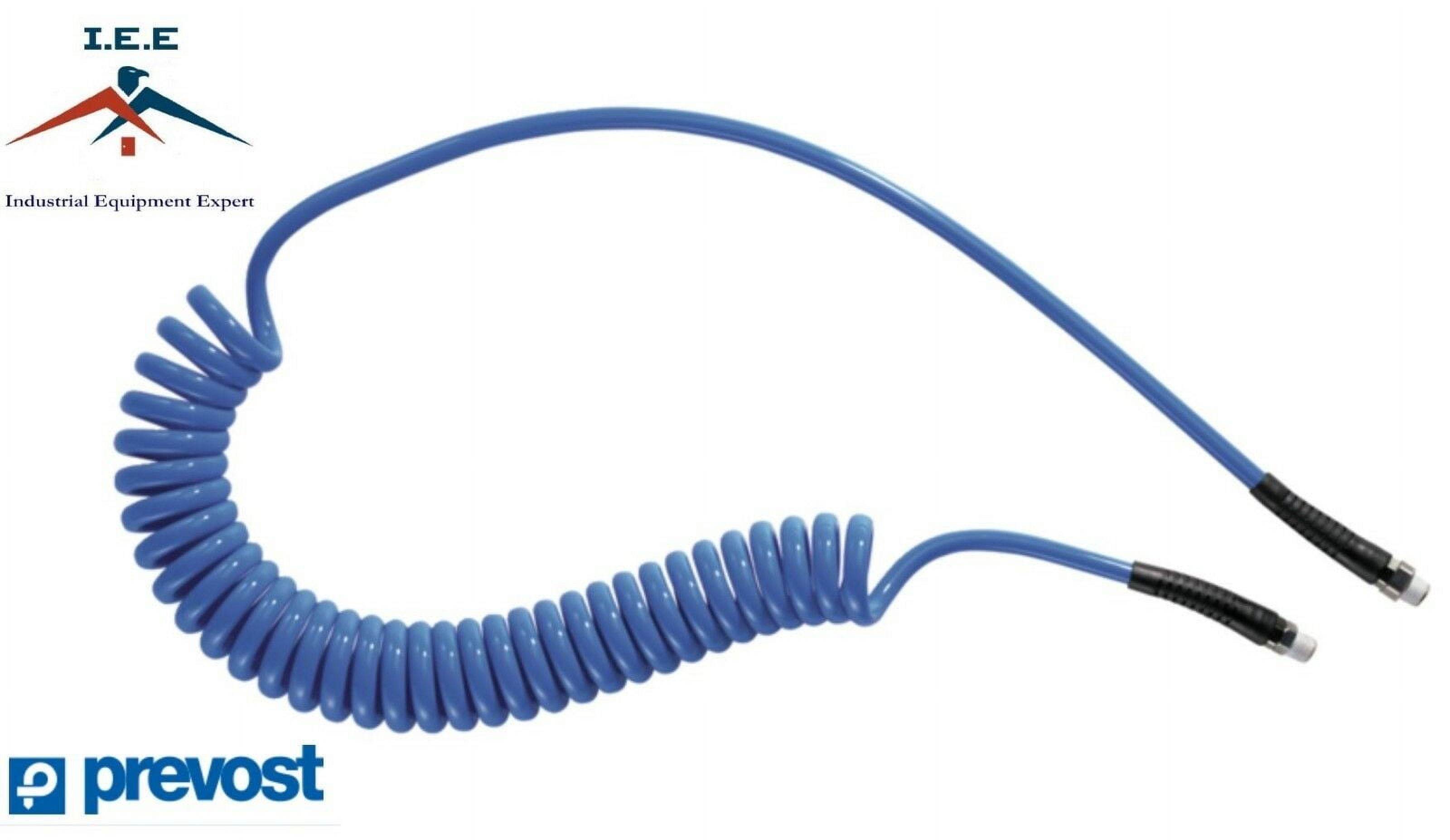 Prevost Coiled Quality 1/4" X 26' Polyurethane Air Compressor Coil Hose Recoil