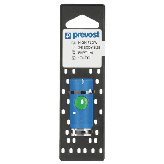 Prevost ERC 071201CP Industrial Interchange Silicone-Free Regular Quick Coupler on Plate, 1/4 in, FNPT, Stainless Steel