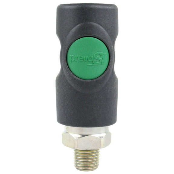 Prevost  ESI 071251 Male 1/4" MNPT High Flow Safety Air Coupler Prevo S1