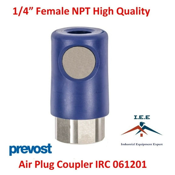 Prevost Silver Air Plug Coupler IRC 061201 1/4" FNPT High Quality Prevost IRC
