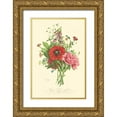 thumbnail image 1 of Prevost, T.L. 17x24 Gold Ornate Wood Framed with Double Matting Museum Art Print Titled - Plentiful Bouquet II, 1 of 4
