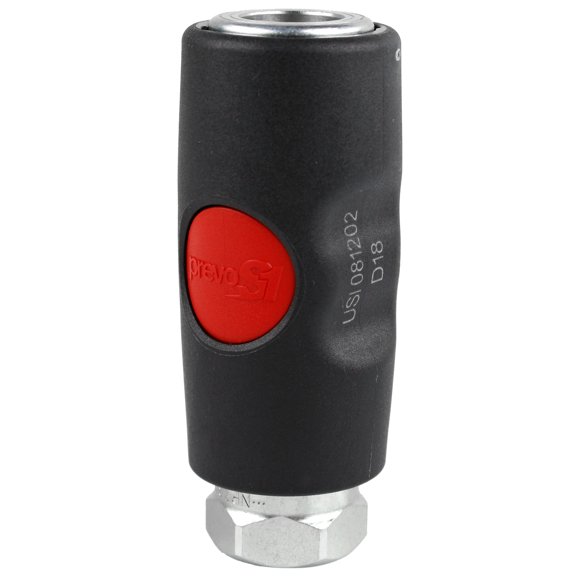 Prevost TruFlate 3/8" Safety Coupler USI081202 3/8" FNPT Push Button Automotive PrevoS1