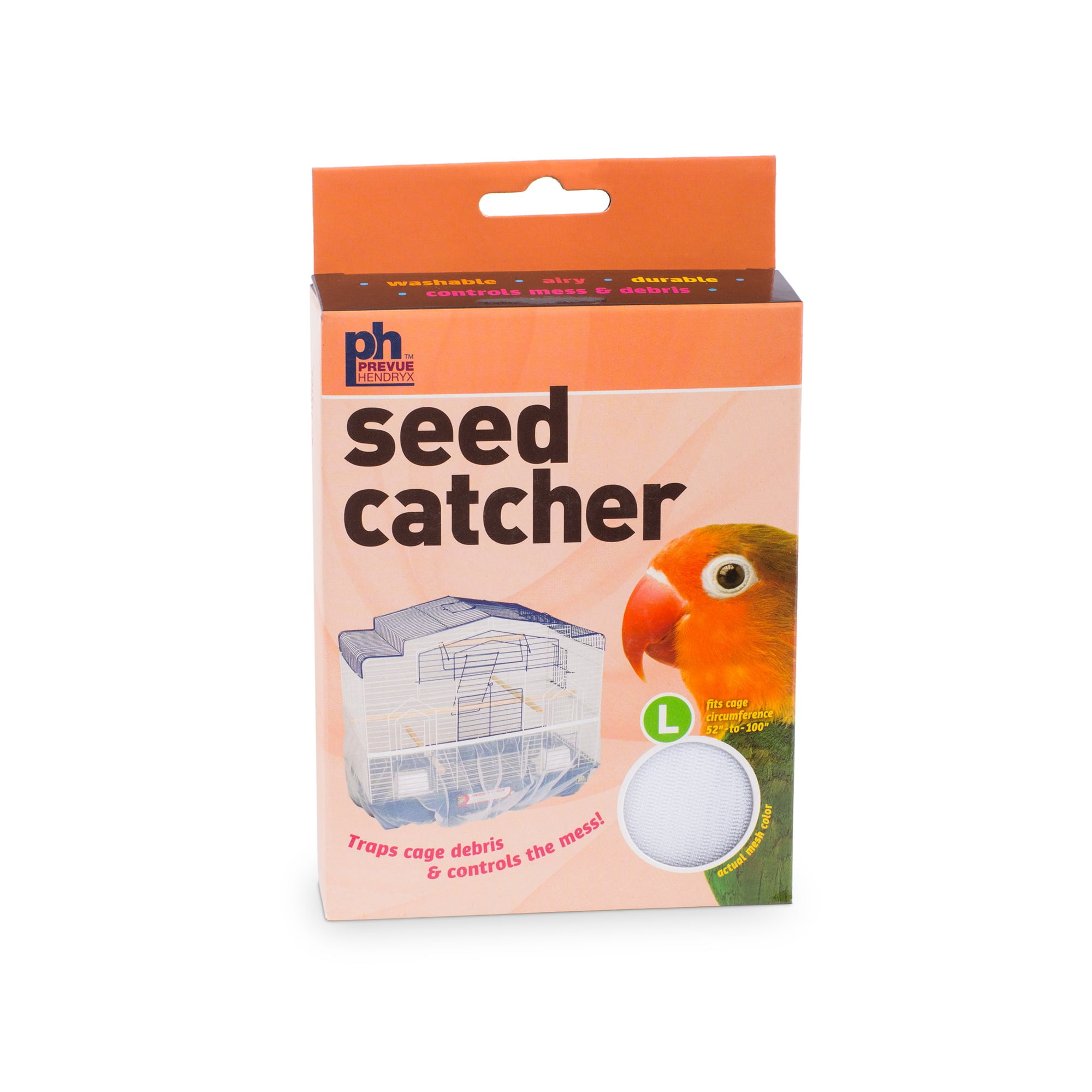 Prevue Pet Products 822W 13 in. Mesh Bird Cage Seed Catcher, White
