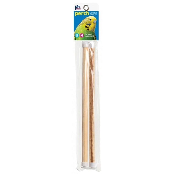 Prevue Birdie Basics Perch - Small/Medium Birds [Bird, Perches Plastic & Other] 10"L x 7/16"W - 2 Pack