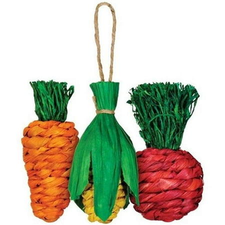 Prevue Hendrix Pet PR01081 Grassy Nibblers Trio Woven 3 Piece Toy Set